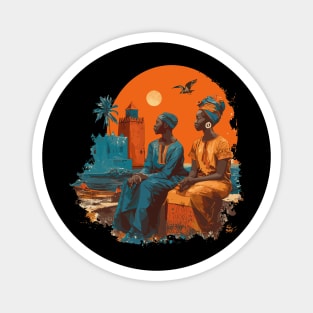 Senegal cultural design Magnet